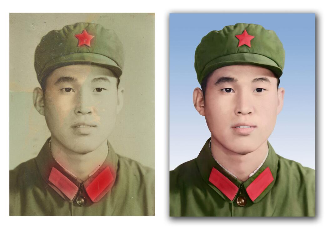 山根镇破损照片修复-18